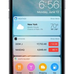 ios 10 lock screen widgets