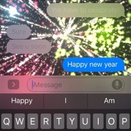 ios 10 message animation triggered by keyword