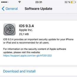 ios 9.3.4 software update screen