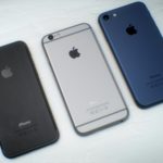 iphone 7 space black and dark blue colors