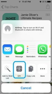 app store gift app feature