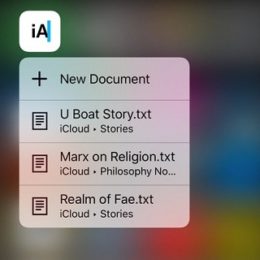 iOS 10 3D Touch Spotlight Search result