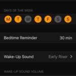 iphone bedtime options