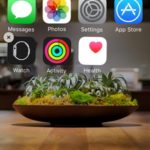 iphone home screen with deleted native apps