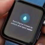 Turn Digital Crown to eject water