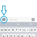 iMessage add media button