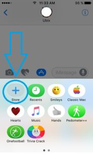 imessage app store shortcut