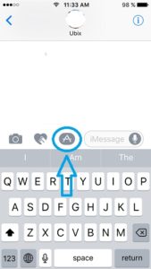 imessage apps menu icon