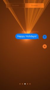iOS 10 send with lasers effect