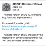 ios 10.1 beta 4 release note