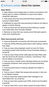 ios 10.1 change log
