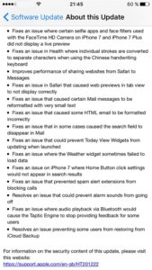 ios 10.1 release note