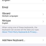 ios keyboards settings