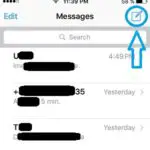 ios new message button