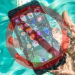 iPhone 7 submerged in water