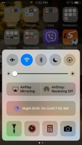 iphone brightness set to minimum