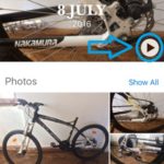 iphone memory slideshow play button