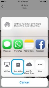 Memory save video option