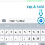 open the message effect screen