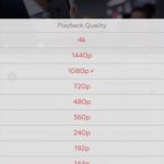 Protube playback quality setting