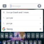 searching contacts via gboard
