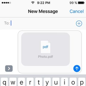 sending PDF file created on iPhone