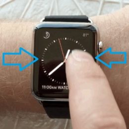 swipe left or right to switch watch face
