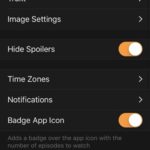 television time settings