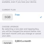 upgrade icloud storage screen