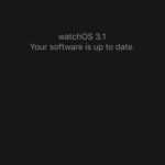watchos 3.1 software up to date screen