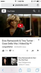 Youtube mobile website as seen on iPhone