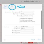 Advanced Calendar Settings.