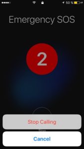 confirm Emergency SOS cancellation