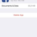 delete documents and data from facebook app