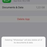 delete whatsapp documents and data