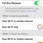 google+ auto backup iphone photos setting