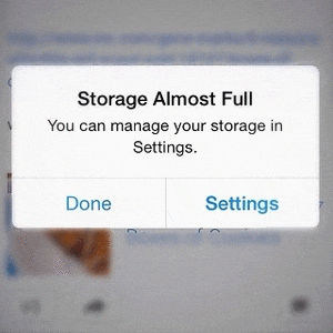 Image result for storage full gif