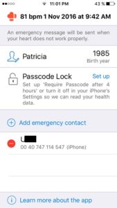 Rescue Me set up Passcode Lock