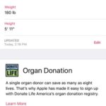 signing up with donate life from iphone