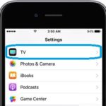 tv app section in settings
