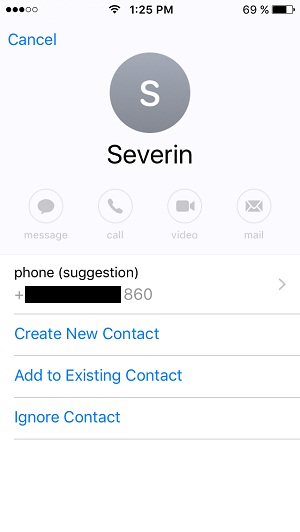 new contact