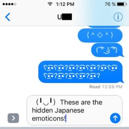 The scecret Japanese Keyboard emoticons