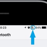 battery indicator for Bluetooth device in iPhone status bar