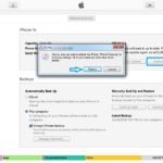 erasing iphone via itunes