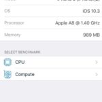 geekbench 4 home screen