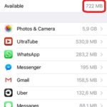 ios manage storage screen