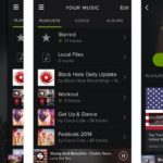 spotify user interface ios