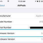 airpods ios settings about screen
