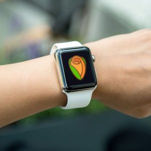 apple watch displaying rose medal