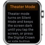 apple watch theater mode screen